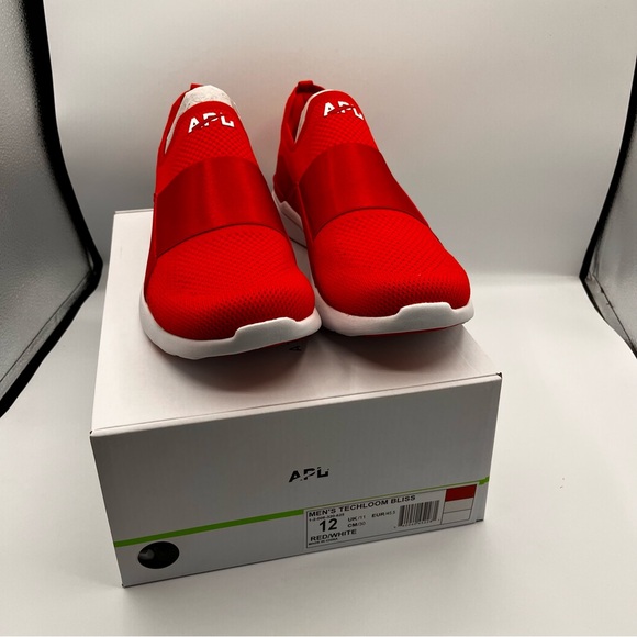 APL Other - APL Men's 12 Techloom Bliss Slip On Athletic Shoes Run Gym Red White NIB Gift